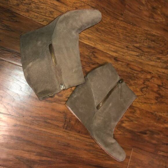 JOIE Jalena Wedge Booties Suede - Picture 4 of 5